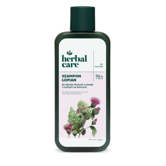HERBAL CARE Bojtorján sampon hajtőnél zsíros, hajvégnél száraz hajra 330ml