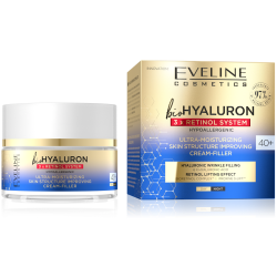 bioHYALURON 3 x RETINOL SYSTEM ULTRAHIDRATÁLÓ KRÉM-FILLER BŐRSZERKEZET JAVÍTÁS 40+ 50ml bioHYALURON 3 x RETINOL SYSTEM ULTRAHIDRATÁLÓ KRÉM-FILLER BŐRSZERKEZET JAVÍTÁS 40+ 50ml