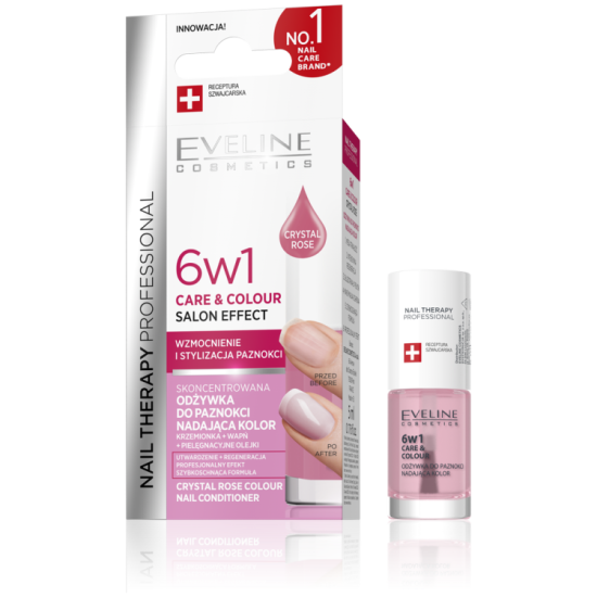 NAIL THERAPY Körömápoló 6 AZ 1-BEN ÁPOLÁS ÉS SZÍN CRYSTAL ROSE 5ml NAIL THERAPY Körömápoló 6 AZ 1-BEN ÁPOLÁS ÉS SZÍN CRYSTAL ROSE 5ml
