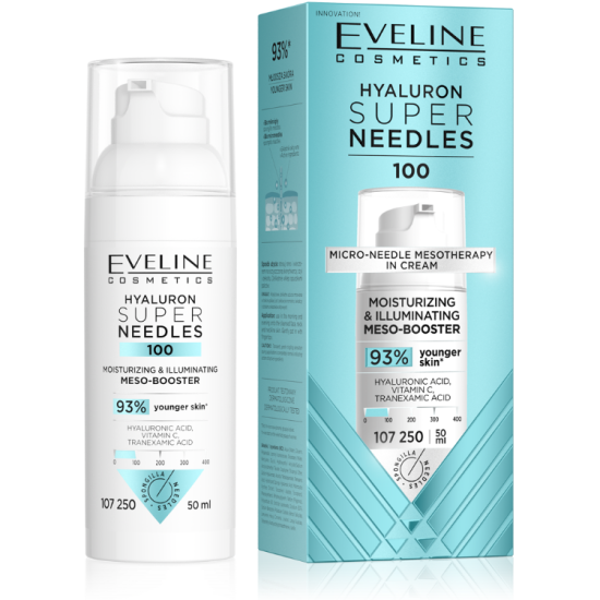 HYALURON S U P E R NEEDLES 100 MEZO-BOOSTER Hidratáló-Világosító 50ml
