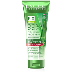 Natural 99% Aloe Vera Antibakteriális Teafa olajjal 250ml