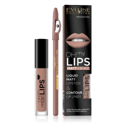 OH MY LIPS MATT Folyékony Rúzs 4,5 ml&Szájceruza, 01 OH MY LIPS MATT Folyékony Rúzs 4,5 ml&Szájceruza, 01