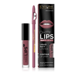 OH MY LIPS MATT Folyékony Rúzs 4,5 ml&Szájceruza, 06 OH MY LIPS MATT Folyékony Rúzs 4,5 ml&Szájceruza, 06