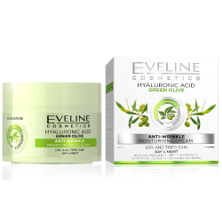 Hialuronsav, Zöld Olíva hidratáló ránctalanító nappali és éjszakai krém száraz és fáradt bőrre 50ml