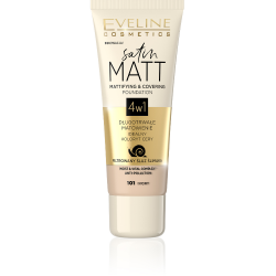 Satin Matt Krémpúder 4 in 1 30ml Ivory Satin Matt Krémpúder 4 in 1 30ml Ivory