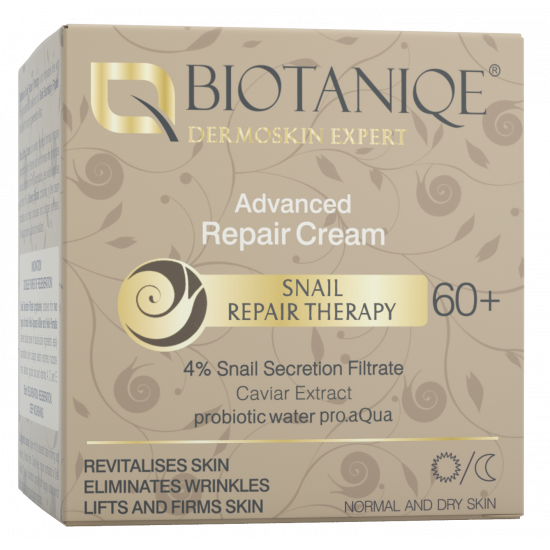BIOTANIQE Koncentrált Javító krém 60+ 4% Csigaváladék szűrlet 50ml BIOTANIQE Koncentrált Javító krém 60+ 4% Csigaváladék szűrlet 50ml