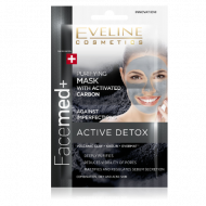 Facemed+ Tisztító arcmaszk aktív szénnel 3az1-ben 2 x 5 ml Facemed+ Tisztító arcmaszk aktív szénnel 3az1-ben 2 x 5 ml