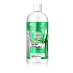 Facemed Aloe Vera Frissítő és Nyugtató micellás víz 3az1-ben 400ml Facemed Aloe Vera Frissítő és Nyugtató micellás víz 3az1-ben 400ml