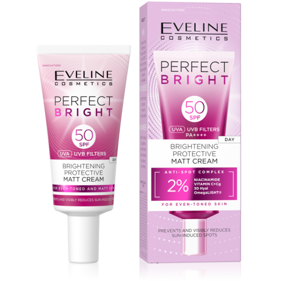 PERFECT BRIGHT VILÁGOSÍTÓ  VÉDŐ MATT NAPPALI KRÉM SPF50 30ml